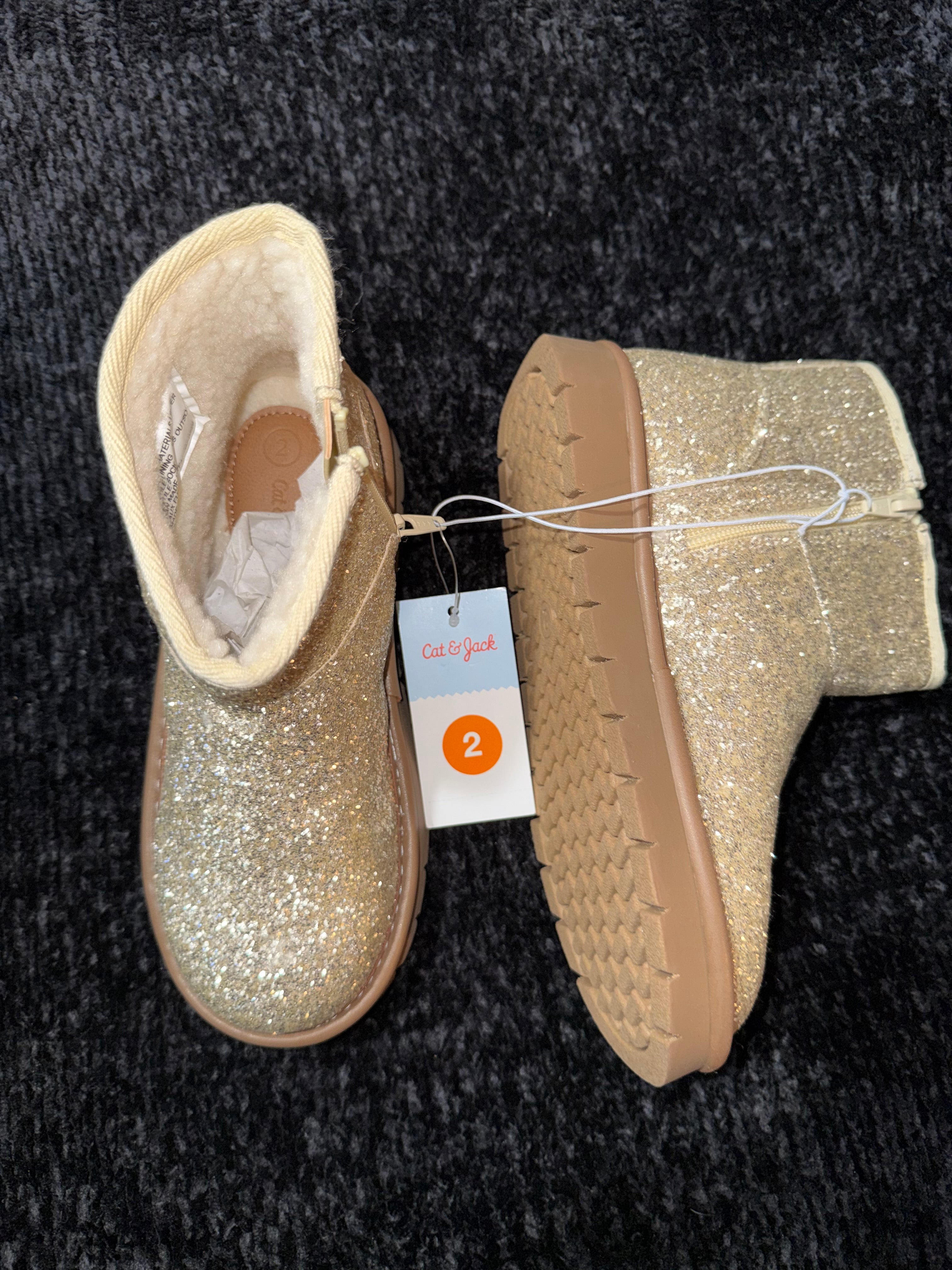 Cat & Jack Glitter Boots