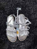 Cat & Jack Silver Bow Sandals